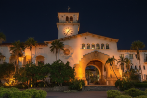 Santa Barbara Courthouse at Night